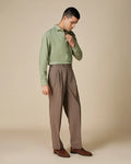 Light Green Textured Twill Shirt